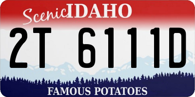 ID license plate 2T6111D