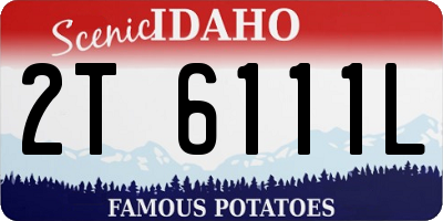ID license plate 2T6111L