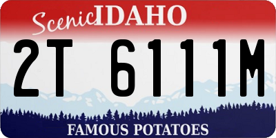 ID license plate 2T6111M