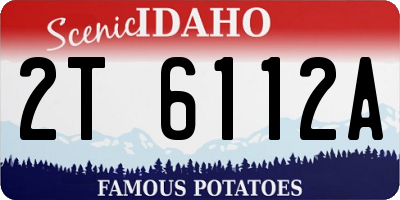 ID license plate 2T6112A