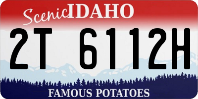 ID license plate 2T6112H