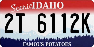 ID license plate 2T6112K