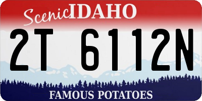 ID license plate 2T6112N