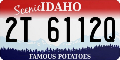 ID license plate 2T6112Q