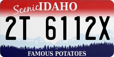 ID license plate 2T6112X