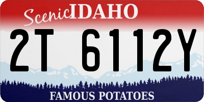 ID license plate 2T6112Y