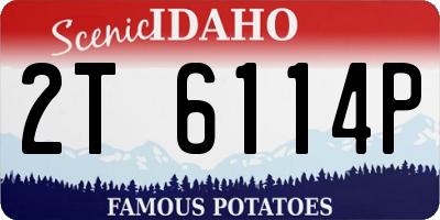 ID license plate 2T6114P