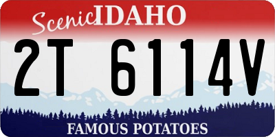 ID license plate 2T6114V