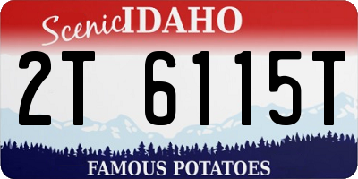 ID license plate 2T6115T