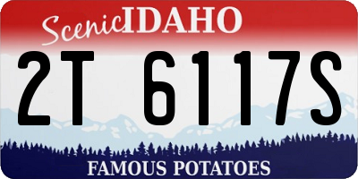 ID license plate 2T6117S