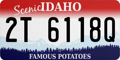 ID license plate 2T6118Q