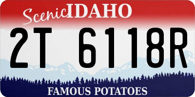 ID license plate 2T6118R