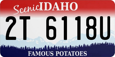 ID license plate 2T6118U