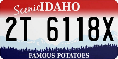 ID license plate 2T6118X