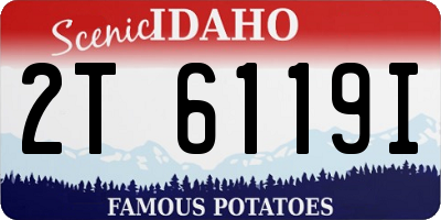 ID license plate 2T6119I