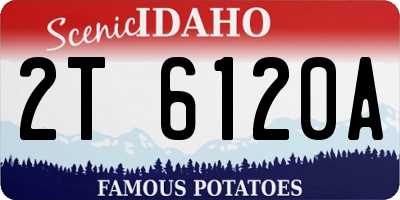 ID license plate 2T6120A