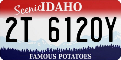 ID license plate 2T6120Y
