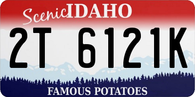 ID license plate 2T6121K