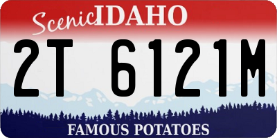 ID license plate 2T6121M
