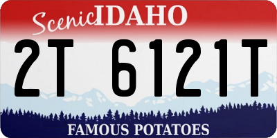 ID license plate 2T6121T