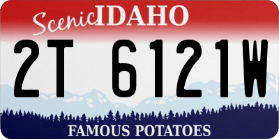ID license plate 2T6121W