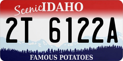 ID license plate 2T6122A
