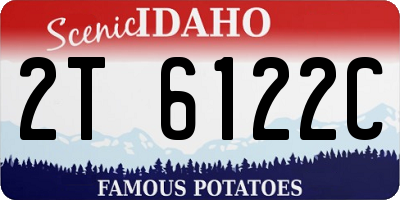 ID license plate 2T6122C