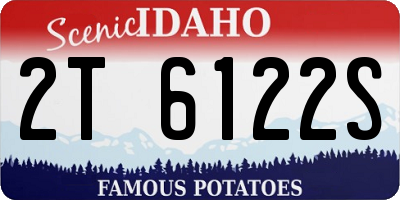 ID license plate 2T6122S