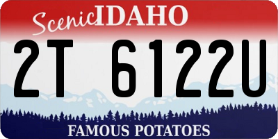 ID license plate 2T6122U