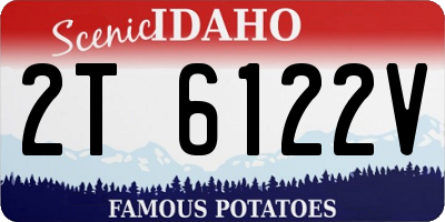 ID license plate 2T6122V