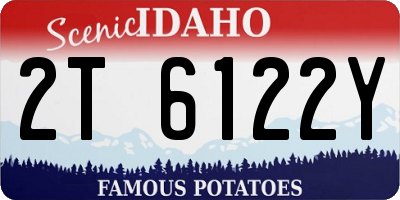 ID license plate 2T6122Y