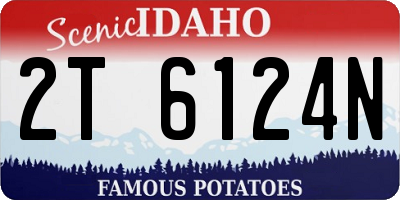 ID license plate 2T6124N