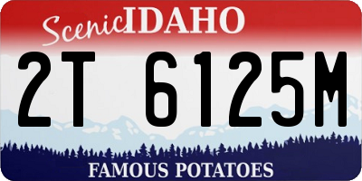 ID license plate 2T6125M