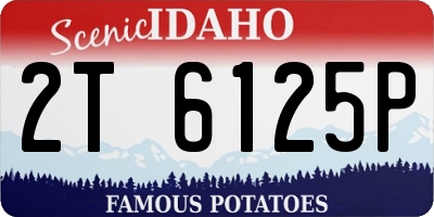 ID license plate 2T6125P