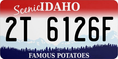 ID license plate 2T6126F