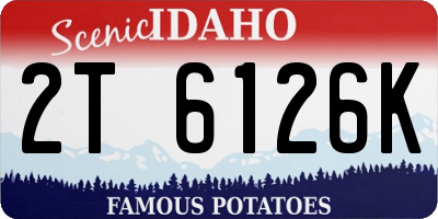 ID license plate 2T6126K