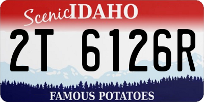 ID license plate 2T6126R