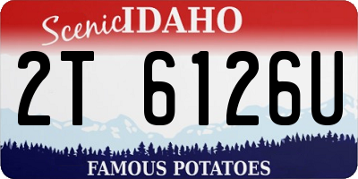 ID license plate 2T6126U