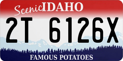 ID license plate 2T6126X