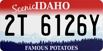 ID license plate 2T6126Y