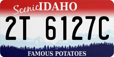 ID license plate 2T6127C