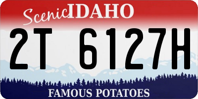 ID license plate 2T6127H
