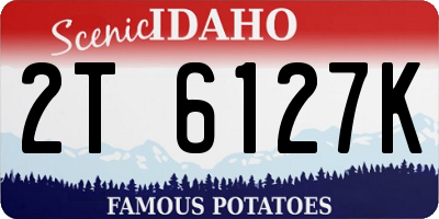 ID license plate 2T6127K