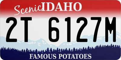 ID license plate 2T6127M