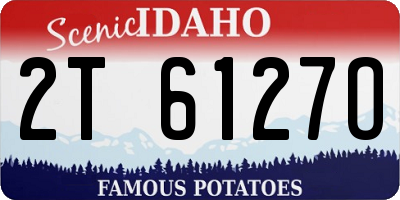 ID license plate 2T6127O