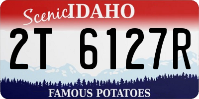 ID license plate 2T6127R