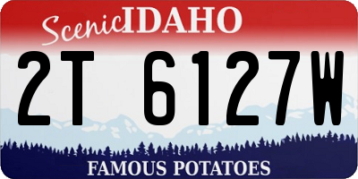 ID license plate 2T6127W
