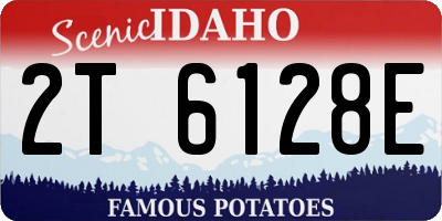 ID license plate 2T6128E