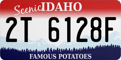 ID license plate 2T6128F