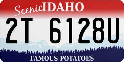 ID license plate 2T6128U